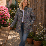 Camila | Chaqueta Acolchada con Estampado Floral Vintage