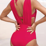 Valeria | Maillot de Baño Moldeador de Lujo con Escote en V Profundo