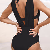 Valeria | Maillot de Baño Moldeador de Lujo con Escote en V Profundo
