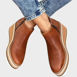 Vina | Botines de Piel con Plataforma