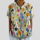 Jimena | Blusa Floral Artística Multicolor
