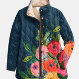 Amaya | Chaqueta Acolchada con Estampado Floral Vintage