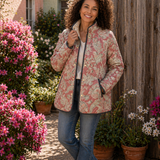 Paula | Chaqueta Acolchada Casual con Estampado Floral Vintage