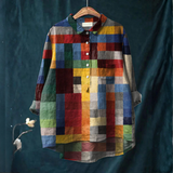 Mirella – Camisa de lino con estampado