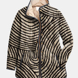 Valentina | Chaqueta Acolchada Retro con Círculos