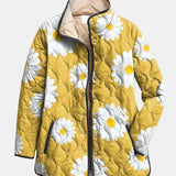 Daniela | Chaqueta Acolchada con Estampado de Margaritas
