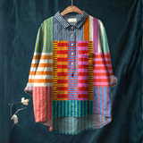Fiorella – Camisa de lino con estampado