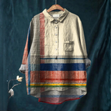 Zaira – Camisa de lino con estampado