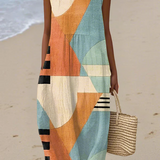 Iris | Vestido Midi Geométrico