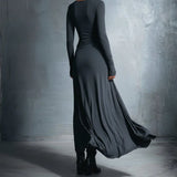 Laura ❘ Vestido maxi con nudo lateral