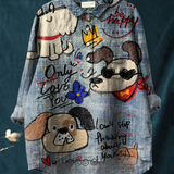 Noa | Camiseta Casual con Arte de Lindos Perros