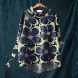 Chiara – Camisa de lino con estampado