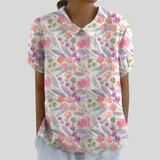Valeria | Blusa Floral Artística en Tonos Pastel