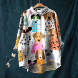 Teresa – Camisa de lino con diseño