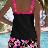 Lucía | Conjunto de Tankini Elegante de Dos Piezas