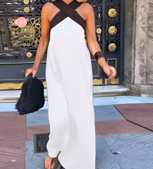 Esther | Vestido maxi con cuello halter