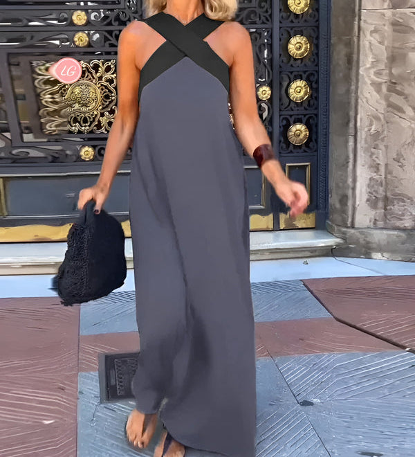 Esther | Vestido maxi con cuello halter