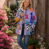 Sara | Chaqueta Acolchada Casual con Estampado de Perro