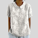 Belén | Blusa Minimalista con Bordado Floral
