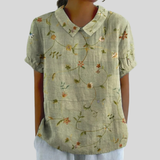 Inés | Blusa Floral Bordada de Estilo Natural