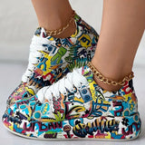 Veronika - Zapatillas Diseño de Graffiti Amortiguación