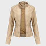 Romina | Chaqueta de Cuero Casual