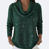 Violeta - Jersey Elegante con Detalles Brillantes