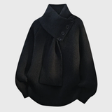 Elisa - Suéter Elegante con Cuello de Bufanda