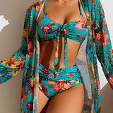 Carmen | Bikini con Falda Floral