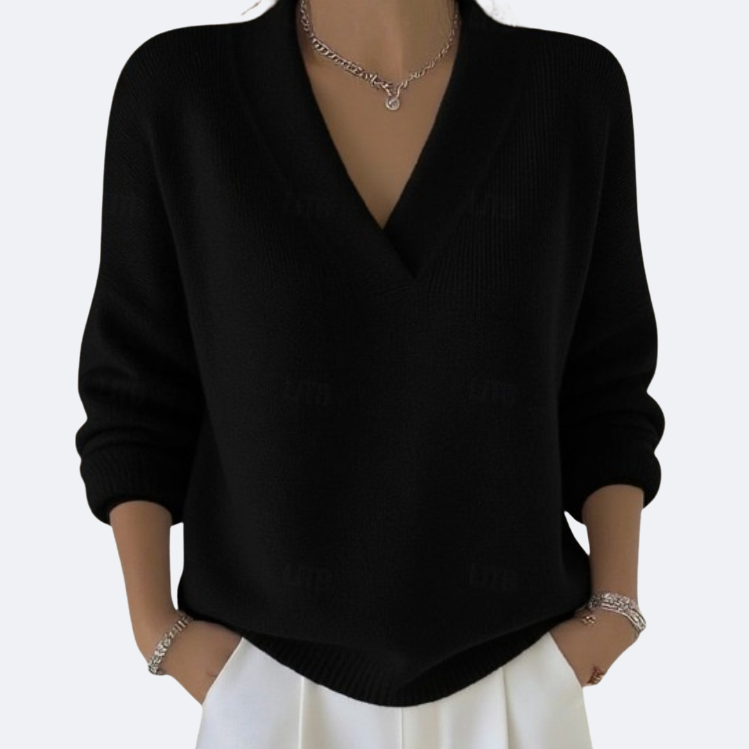 Jimena - Jersey Suave con Escote en V