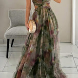 Giselle | Maxi vestido encantador con estampado floral