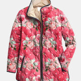 Valeria | Chaqueta Acolchada con Estampado Floral Rosa