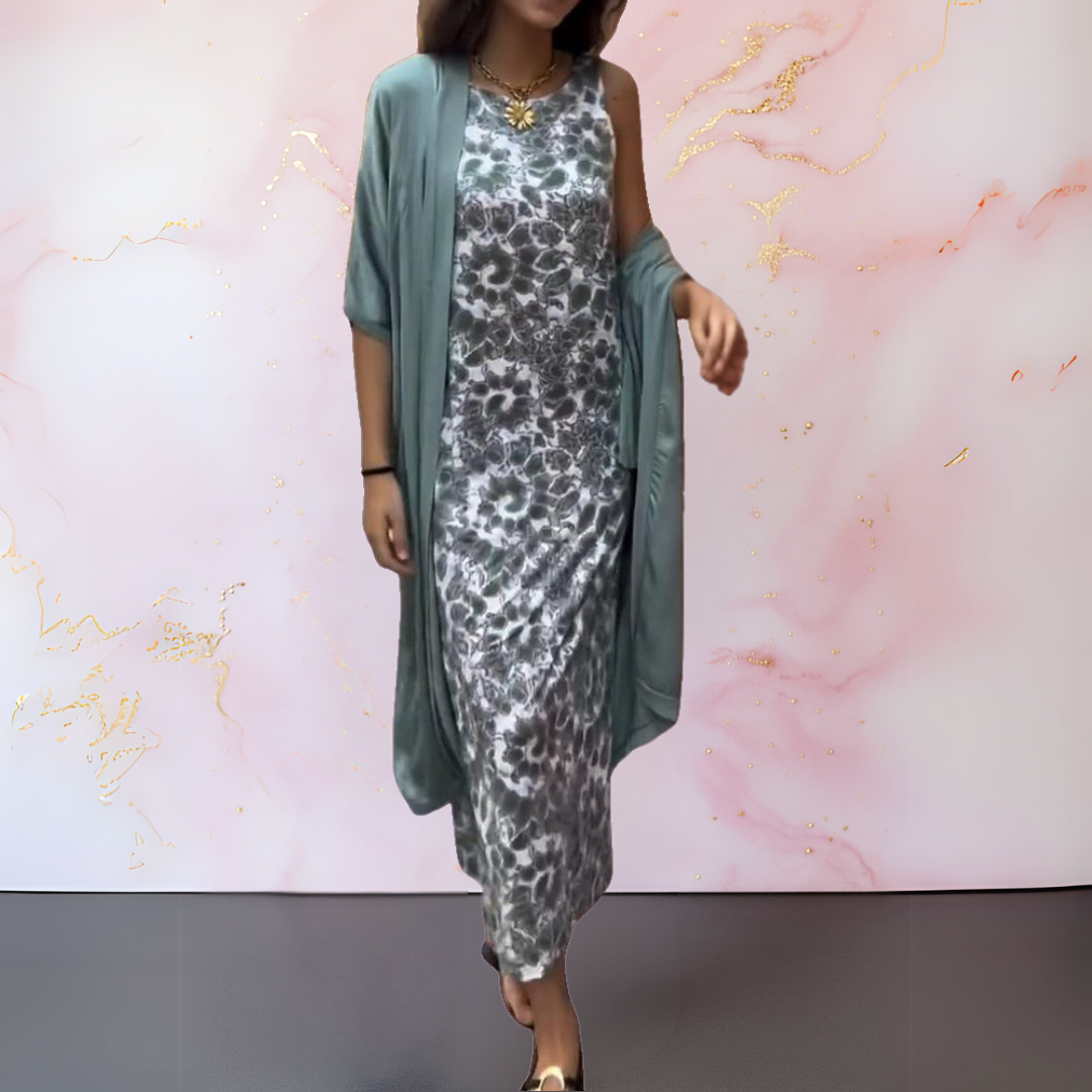 Melanie | Vestido elegante con chal