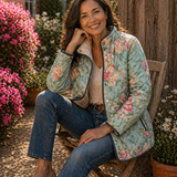 Lucía | Chaqueta Acolchada con Estampado Floral