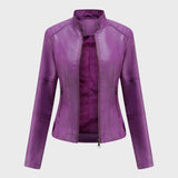 Romina | Chaqueta de Cuero Casual