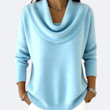 Paloma - Suéter con Cuello Ruffle Acogedor