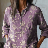 Alba – Camisa de lino con estampado