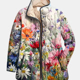 Lucía | Chaqueta Acolchada Floral con Encanto Vintage