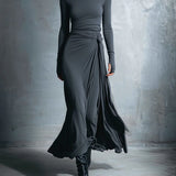Laura ❘ Vestido maxi con nudo lateral