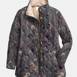 Camila | Chaqueta Acolchada con Estampado Floral Vintage