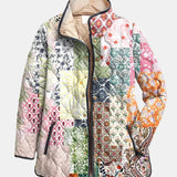 Elena | Chaqueta Acolchada Casual con Estampado Floral