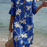 Maribel | Vestido de Playa Ligero con Estampado Floral