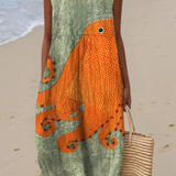 Noelia |  Oceanic Midi Vestido