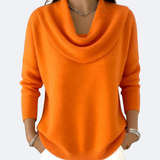 Paloma - Suéter con Cuello Ruffle Acogedor