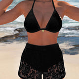 Noelia | Conjunto de Bikini Elegante con Encaje