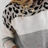 Charlene - Suéter Casual con Estampado de Leopardo