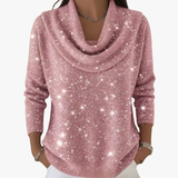 Violeta - Jersey Elegante con Detalles Brillantes