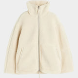 Petra – abrigo teddy oversized para mujer con cremallera