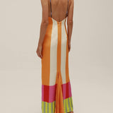 Paloma | Maxi Vestido Colorido a Rayas