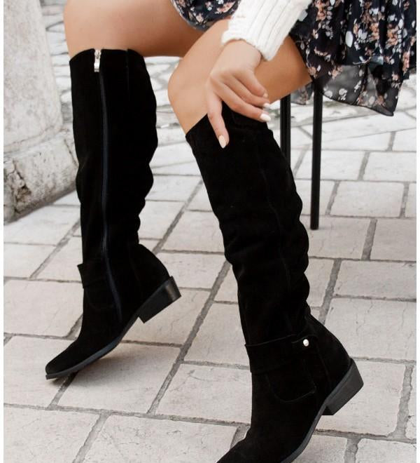 Lina - Botas de ante cómodas y cálidas para mujeres